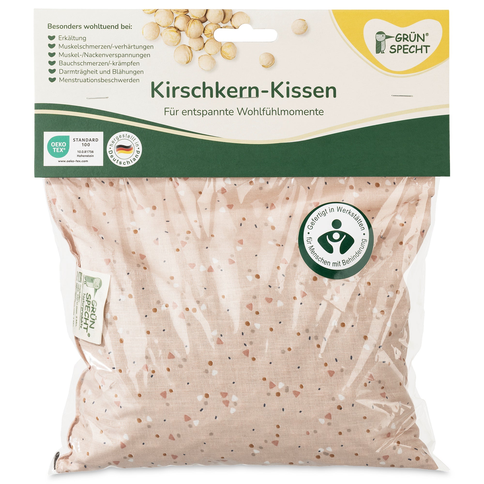 Kirschkern-Kissen, 22 x 24 cm - Image 3