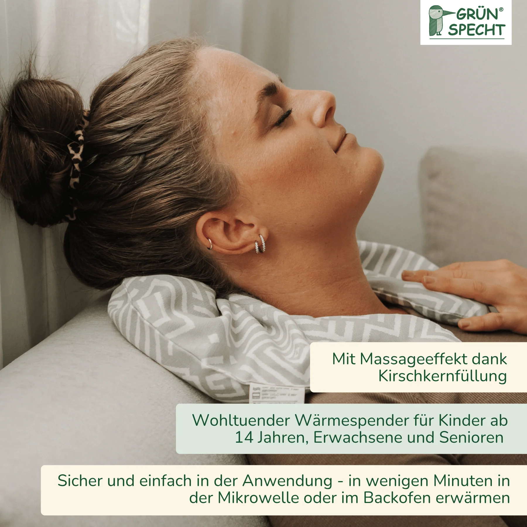 Kirschkern Nackenkissen mit Kragen - Image 8