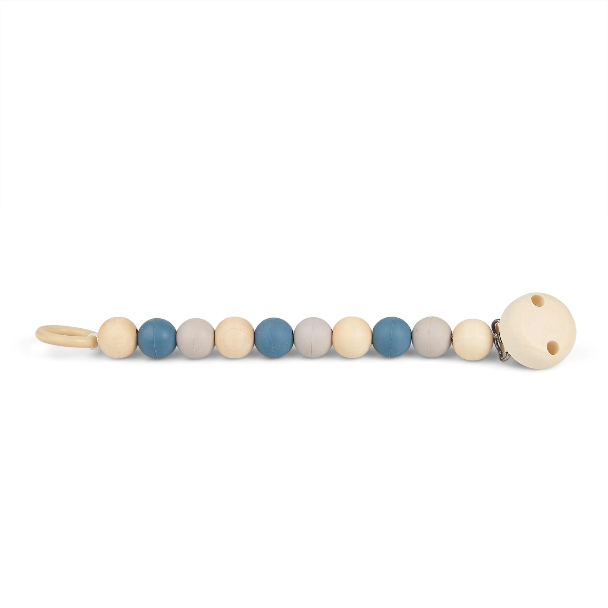 Schnullerkette mit Kautschuk- und Holzperlen - Image 4